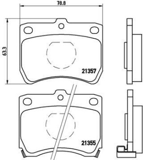 P49013 Комплект тормозных колодок, дисковый тормоз BREMBO підбір по vin на Brocar