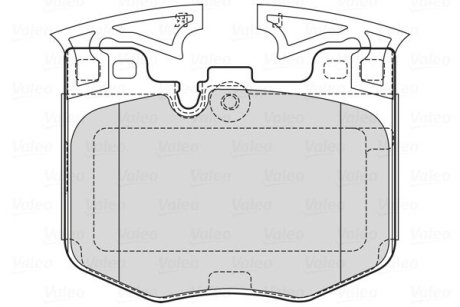 601755 Гальмівні колодки дискові BMW 3(G21,81)/5(G30)/6(G32)/7(G11,12)/8(G14,16)/X3/X4/X5/X7/Z4 "F "15>> VALEO підбір по vin на Brocar