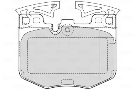 601755 Тормозные колодки дисковые BMW 3(G21,81)/5(G30)/6(G32)/7(G11,12)/8(G14,16)/X3/X4/X5/X7/Z4 "F "15>> VALEO подбор по vin на Brocar