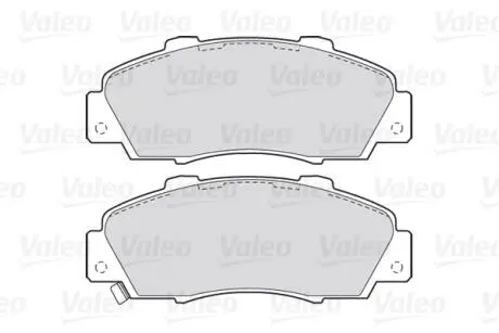 301627 Гальмівні колодки дискові HONDA/ROVER Accord/Civic/CR-V/HR-V/NSX/600 "1,6-3,5 "F "90>> VALEO підбір по vin на Brocar