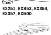 EX406 Щітка склоочисника каркасна задня 400mm (16'') ExactFit Rear (EX406) TRICO Trico підбір по vin на Brocar
