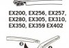 EX359 Щітка склоочисника каркасна задня 350mm (14'') ExactFit Rear (EX359) TRICO Trico підбір по vin на Brocar