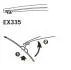 EX335 Щітка склоочисника каркасна задня 330mm (13&#039;&#039;) ExactFit Rear (EX335) TRICO Trico підбір по vin на Brocar