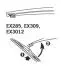 EX309 Щетка стеклоочистителя каркасная задняя 300mm (12\&#039;\&#039;) ExactFit Rear (EX309) TRICO Trico підбір по vin на Brocar