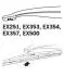 EX251 Щітка склоочисника каркасна задня 250mm (10&#039;&#039;) ExactFit Rear (EX251) TRICO Trico підбір по vin на Brocar