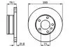 0986478041 Тормозной диск BMW 518/825/628/630/633/635/728/730/732/735 &#039;1.8-3.5&#039;74-86 BOSCH підбір по vin на Brocar