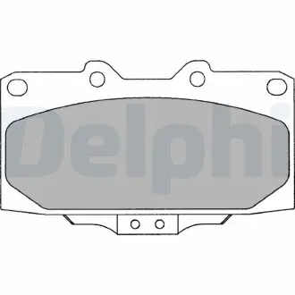 LP2044 A_Гальмівні колодки дискові SUBARU Impreza "F "00-07 - знято з виробництва DELPHI подбор по vin на Brocar