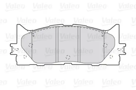 301890 Тормозные колодки дисковые TOYOTA Camry "2,4-3,5 "F "06>> VALEO подбор по vin на Brocar