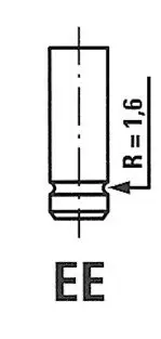 R6210SNT A_Клапан впускний R6210/SNT CHEVROLET/NISSAN/SUZUKI FRECCIA підбір по vin на Brocar