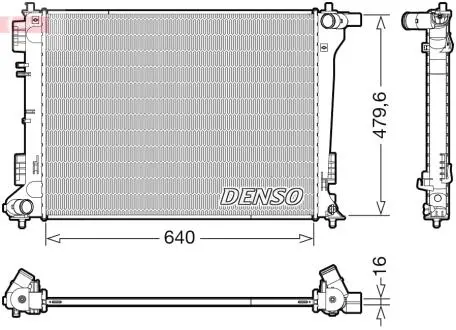 DRM41019 Радиатор HYUNDAI/KIA Tucson/Sportage \&#039;\&#039;15&gt;&gt; DENSO підбір по vin на Brocar