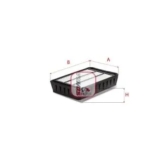S3539A Фільтр повітряний MITSUBISHI "2,0-2,4 "07-12 SOFIMA підбір по vin на Brocar