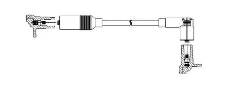 11540 Провід високовольтний AUDI 10/80/A6 "86-97 BREMI підбір по vin на Brocar