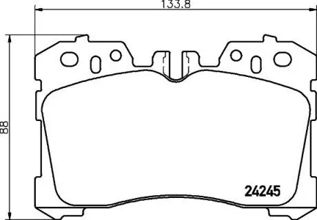 NP1163 Гальмівні колодки LEXUS LS460 (F) NISSHINBO підбір по vin на Brocar