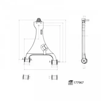 177967 Важіль підвіски FEBI BILSTEIN 177967 FEBI BILSTEIN підбір по vin на Brocar