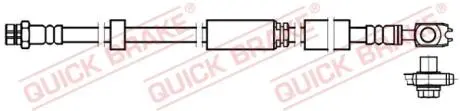 58892X Гальмівний шланг QUICK BRAKE підбір по vin на Brocar