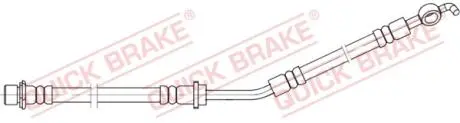 58866 Тормозной шланг QUICK BRAKE підбір по vin на Brocar