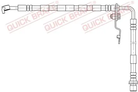 50893 Гальмівний шланг QUICK BRAKE підбір по vin на Brocar