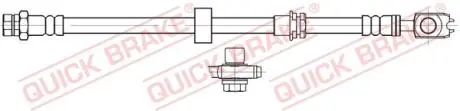 50718X Тормозной шланг QUICK BRAKE підбір по vin на Brocar