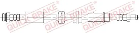 32828 Гальмівний шланг QUICK BRAKE підбір по vin на Brocar