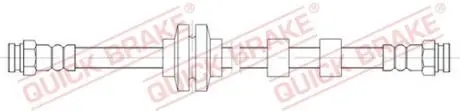22939 Тормозной шланг QUICK BRAKE подбор по vin на Brocar