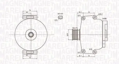 063731908010 Генератор MAGNETI MARELLI підбір по vin на Brocar