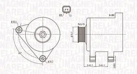 063731761010 Генератор MAGNETI MARELLI підбір по vin на Brocar
