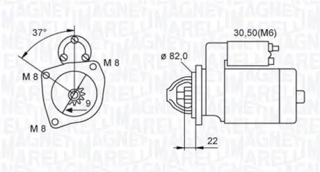 063721449010 Стартер MAGNETI MARELLI підбір по vin на Brocar