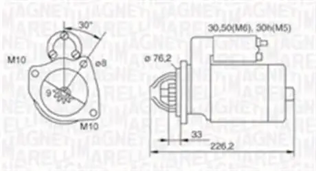 063721067010 Стартер MAGNETI MARELLI підбір по vin на Brocar