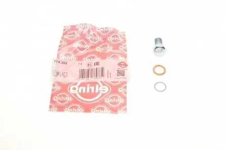 774390 Болт зливу оливи + шайба BMW 3 (E20/E36/E39/E46)/5 (E60)/7 (E23/E32/E65)/8 (E31) -10 (M12x1.5x18) ELRING підбір по vin на Brocar