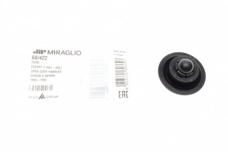 60422 Кнопка ограничителя двери (задней) Fiat Ducato/Citroen Jumper 06- (черная) MIRAGLIO підбір по vin на Brocar
