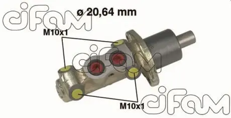 202226 Головний гальмівний циліндр 20,6mm 306 1.6/.1.9D БЕЗ ABS CIFAM підбір по vin на Brocar
