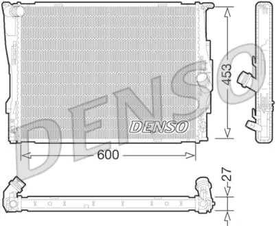 DRM05073 Радіатор, охолодження двигуна DENSO підбір по vin на Brocar