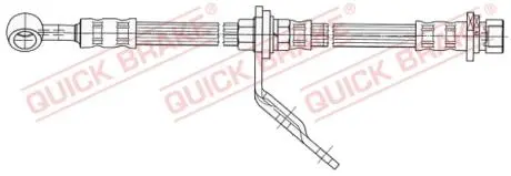59923 Гальмівний шланг QUICK BRAKE підбір по vin на Brocar