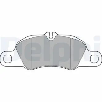 LP3177 Комплект тормозных колодок, дисковый тормоз DELPHI подбор по vin на Brocar