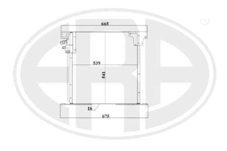 667236 Радиатор кондиционера ERA подбор по vin на Brocar