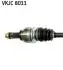 VKJC8011 PÓŁOŚ BMW F20/F30 1,5-2,0 PR. 802MM TYLNA OŚ SKF підбір по vin на Brocar