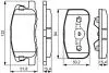 0986495313 MITSUBISHI Колодки тормозные передн Colt -12 BOSCH підбір по vin на Brocar