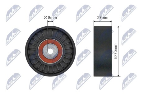 RNKAU084 PULLEY IDLER V-BELT NTY підбір по vin на Brocar