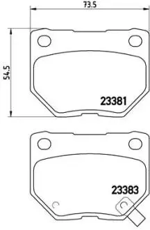 P56054 Тормозные колодки дисковые BREMBO подбор по vin на Brocar