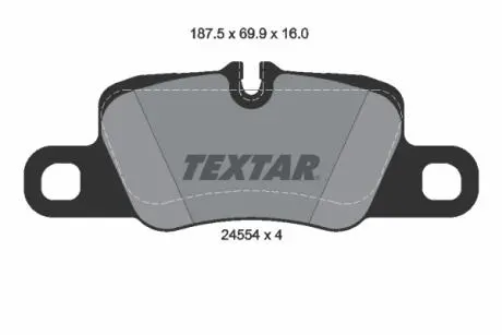 2455401 Тормозные колодки дисковые TEXTAR підбір по vin на Brocar