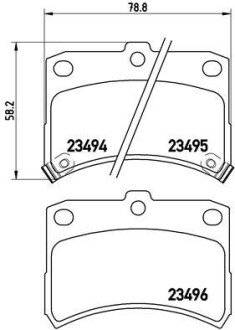 P16009 Тормозные колодки дисковые BREMBO підбір по vin на Brocar