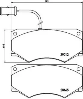 PA6013 Тормозные колодки дисковые BREMBO подбор по vin на Brocar