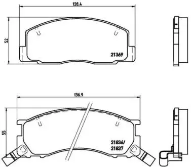P83029 Гальмівні колодки дискові BREMBO підбір по vin на Brocar