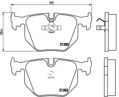 P06016 Гальмівні колодки дискові BREMBO підбір по vin на Brocar
