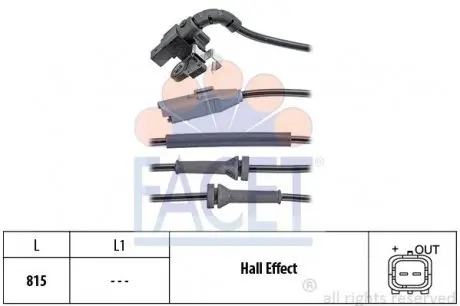 210150 Датчик скорости (ABS) FACET подбор по vin на Brocar