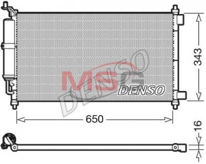 DCN46020 Радиатор кондиционера DENSO подбор по vin на Brocar