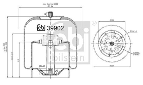 39902 Подушка амортизуюча FEBI BILSTEIN подбор по vin на Brocar