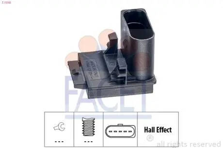 71310 Вмикач сигналу стоп FACET підбір по vin на Brocar