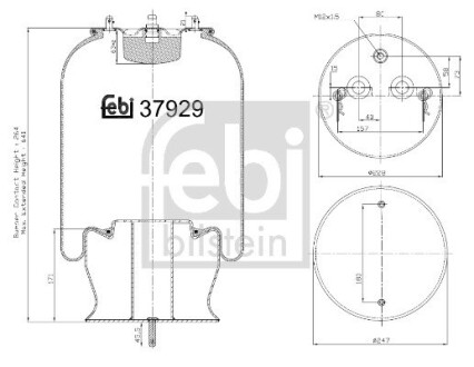 37929 Подушка амортизуюча FEBI BILSTEIN подбор по vin на Brocar