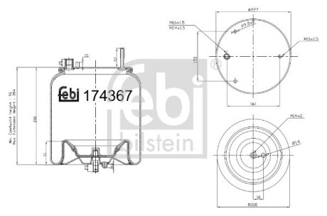 174367 Подушка амортизуюча FEBI BILSTEIN подбор по vin на Brocar